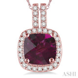 Gemstone & Diamond Pendant