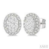 Oval Shape Lovebright Essential Diamond Earrings