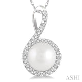 Pearl & Diamond Fashion Pendant