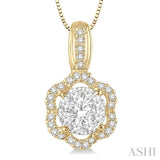 Flower Lovebright Diamond Pendant