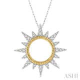 Sunburst Diamond Fashion Pendant