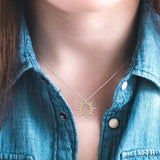 Sunburst Diamond Fashion Pendant