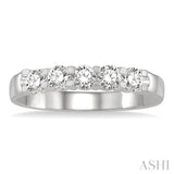 5 Stone Diamond Wedding Band