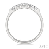 5 Stone Diamond Wedding Band