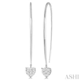 Heart Shape Lovebright Diamond Earrings