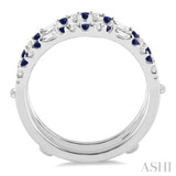 Gemstone & Diamond Insert Ring