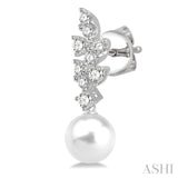 Pearl & Diamond Fashion Earrings