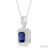 Gemstone & Diamond Pendant