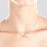 Silver X & O Diamond Fashion Pendant