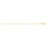 14K Gold 1.1Mm Round Cable Chain