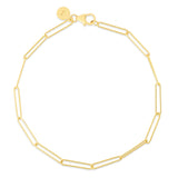 14K Lungo Paperclip Chain Bracelet