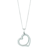 14K Gold Polished Heart Necklace