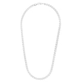 Silver 6Mm Concave Mariner Chain