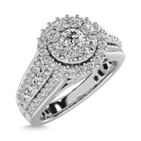 Diamond 1 Ct.Tw.. Engagement Ring in 14K White Gold