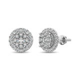 Diamond Stud earrings 3/4 ct tw in 14K White Gold