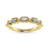 Diamond 1/4 Ct.Tw. Baguette Cut Anniversary Band in 14K Yellow Gold