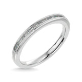Diamond 1/2 ct tw Channel Set Straight Baguette Ladies Band in 14K White Gold