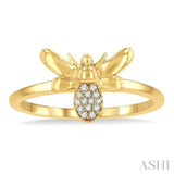 Stackable Bumble Bee Petite Diamond Fashion Ring