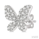 Butterfly Petite Diamond Fashion Earrings