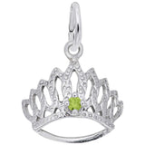 Tiara W/Birthstone-Aug