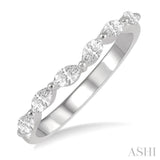 1/3 ctw Marquise Cut Diamond Wedding Band in 14K White Gold