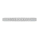 14 Kt White Gold Carizza Bridal Wedding Band