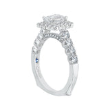 14 Kt White Gold Carizza Bridal Engagement Ring