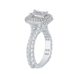 14 Kt White Gold Carizza Bridal Engagement Ring