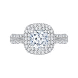14 Kt White Gold Luminous Bridal Engagement Ring