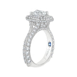 14 Kt White Gold Luminous Bridal Engagement Ring