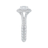 14 Kt White Gold Luminous Bridal Engagement Ring