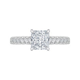 14 Kt White Gold Carizza Bridal Engagement Ring