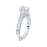 14 Kt White Gold Carizza Bridal Engagement Ring