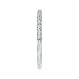 14 Kt White Gold Carizza Bridal Wedding Band