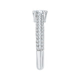 14 Kt White Gold Luminous Bridal Engagement Ring