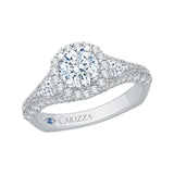 14 Kt White Gold Carizza Boutique Bridal Engagement Ring