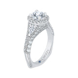 14 Kt White Gold Carizza Boutique Bridal Engagement Ring