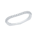 14 Kt White Gold Carizza Boutique Bridal Wedding Band