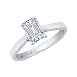 14 Kt White Gold Luminous Bridal Engagement Ring