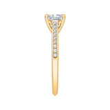 14 Kt Yellow Gold Luminous Bridal Engagement Ring