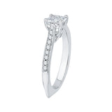 14 Kt White Gold Carizza Boutique Bridal Engagement Ring