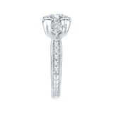 14 Kt White Gold Carizza Boutique Bridal Engagement Ring
