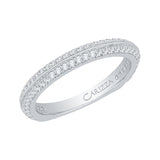 14 Kt White Gold Carizza Boutique Bridal Wedding Band