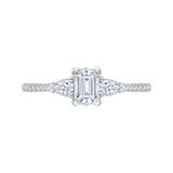 14 Kt White Gold Carizza Boutique Bridal Engagement Ring