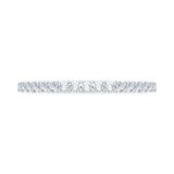 14 Kt White Gold Luminous Bridal Wedding Band