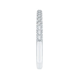 14 Kt White Gold Luminous Bridal Wedding Band