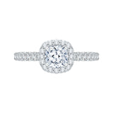 14 Kt White Gold Luminous Bridal Engagement Ring