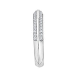 14 Kt White Gold Luminous Bridal Wedding Band