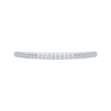 14 Kt White Gold Luminous Bridal Wedding Band