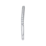 14 Kt White Gold Luminous Bridal Wedding Band